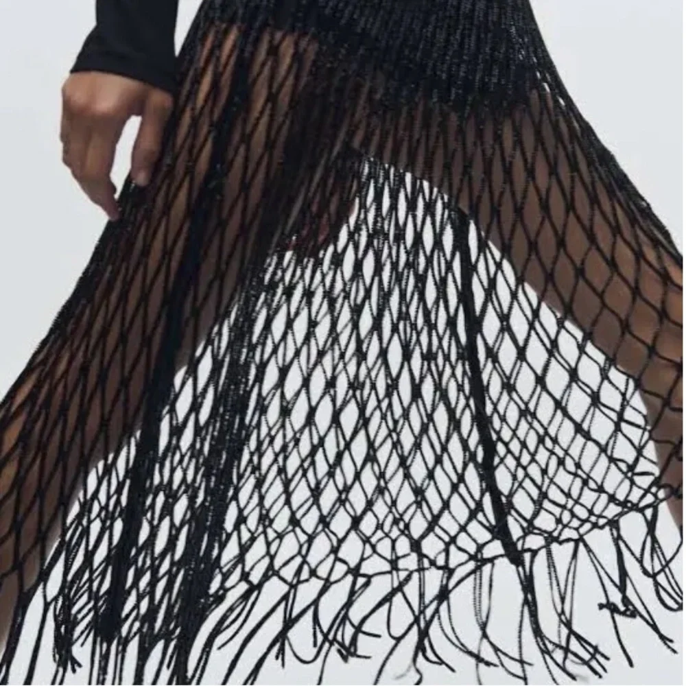 Zara beaded black skirt Limited Edition/ ZW Collection - Picture 10 of 12